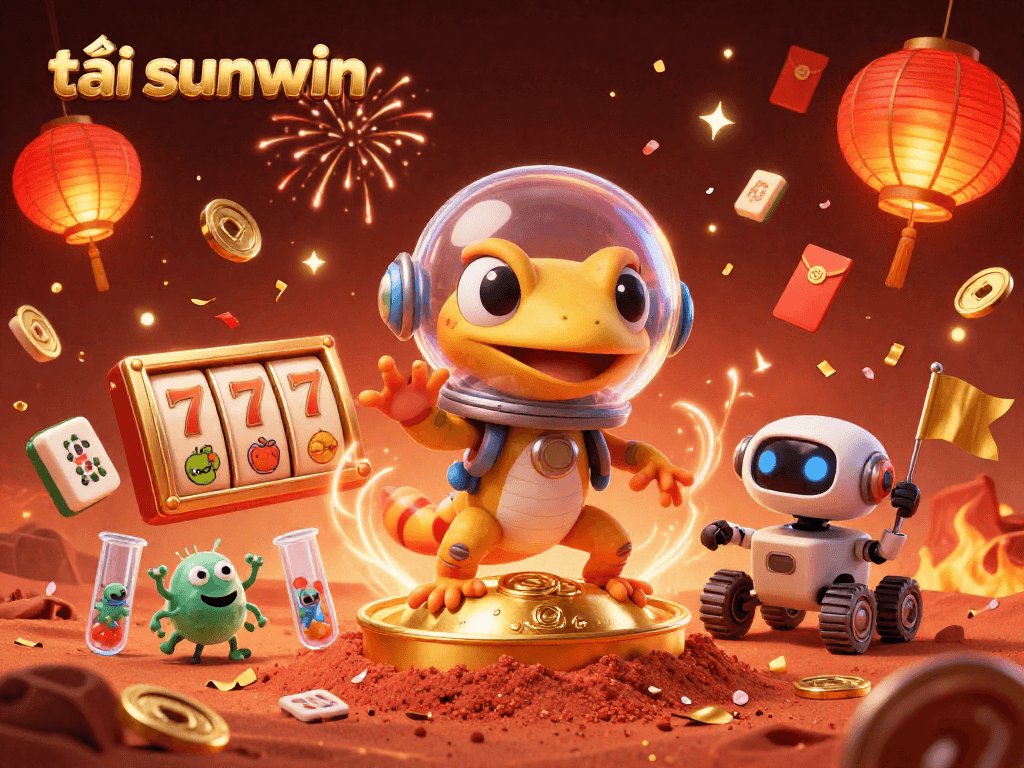 Engage in thrilling casino adventures with tải sunwin, featuring a Martian gecko discovering riches.