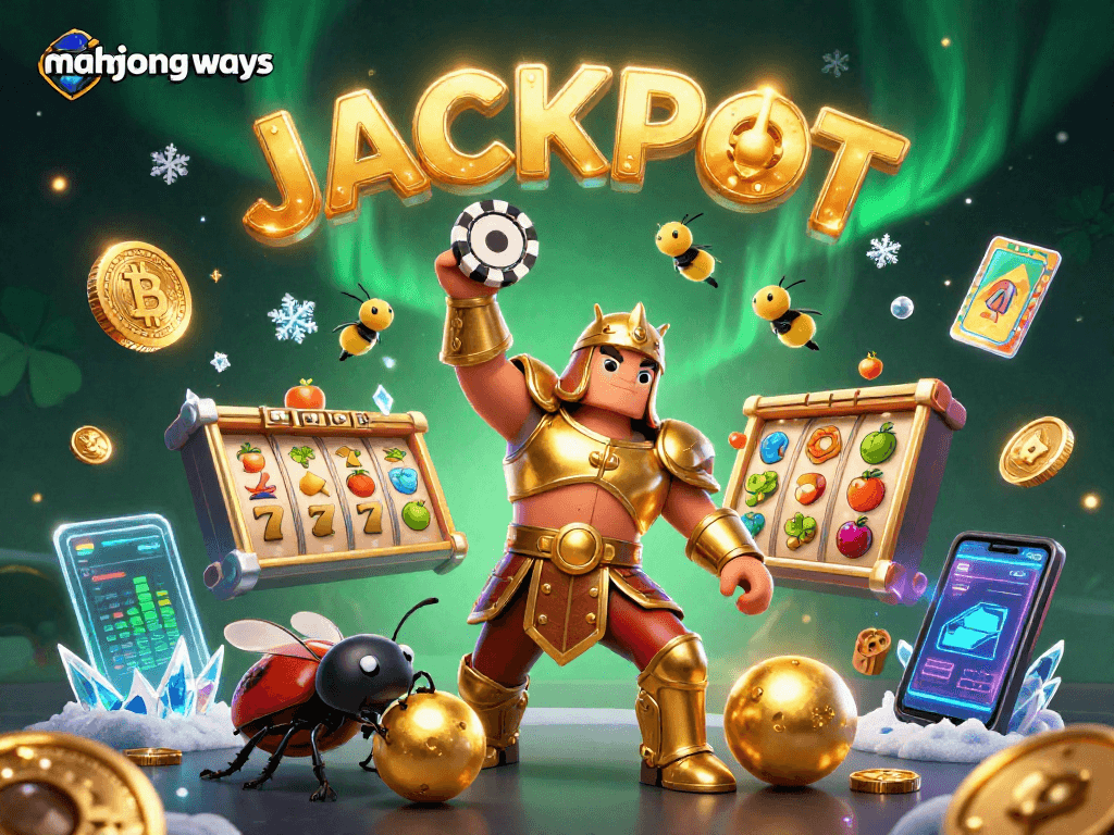 Experience thrilling mahjong ways gameplay with vibrant graphics, slot symbols, and jackpot excitement!