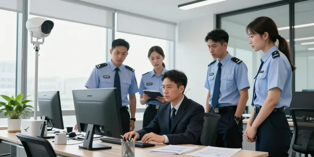 Corporate Security team providing trusted services in a local business.
