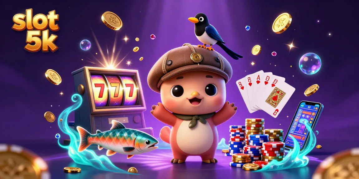 Spin the slot 5k reels with vibrant graphics and exciting gameplay elements in this engaging illustration.