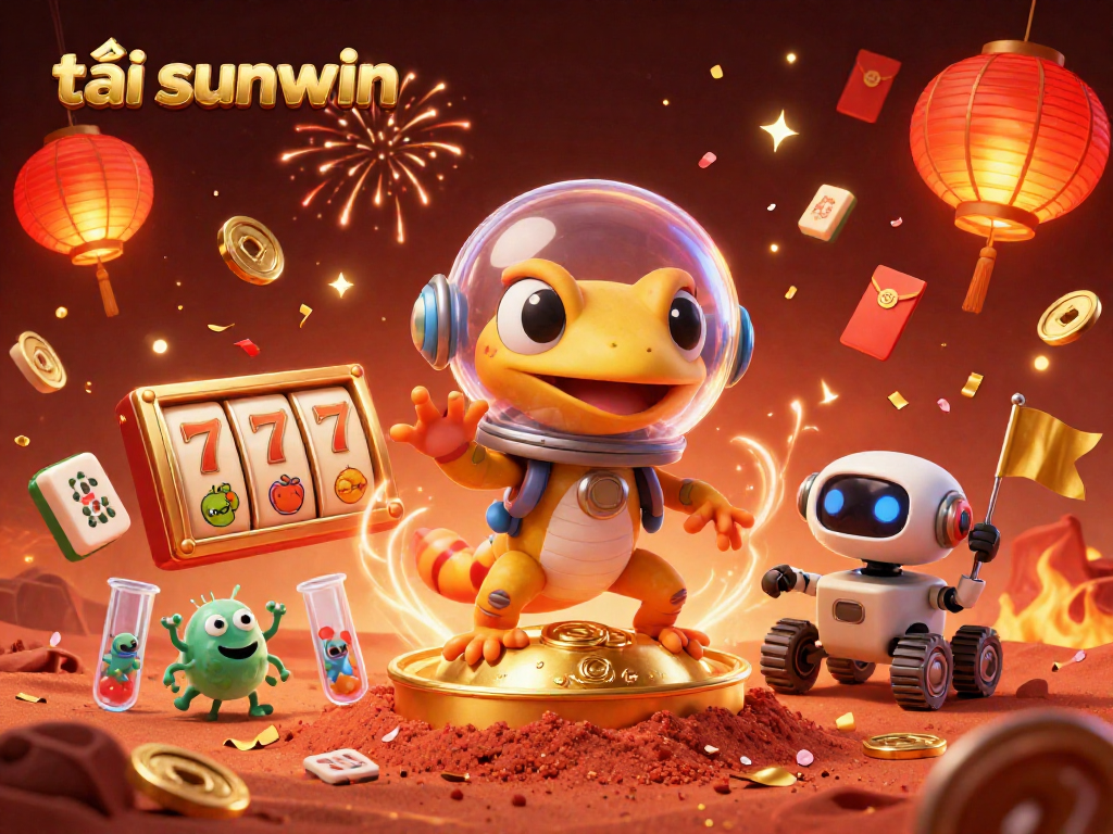 Engage in thrilling casino adventures with tải sunwin, featuring a Martian gecko discovering riches.